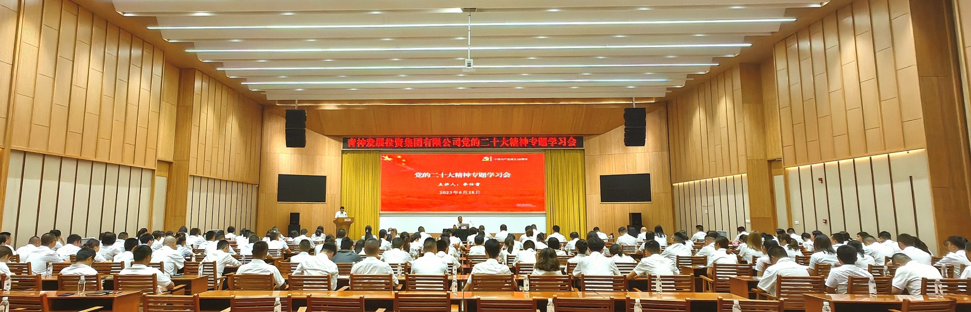 青發展集團召開黨的二十大專題學習會 暨“慶七一”主題黨日活動